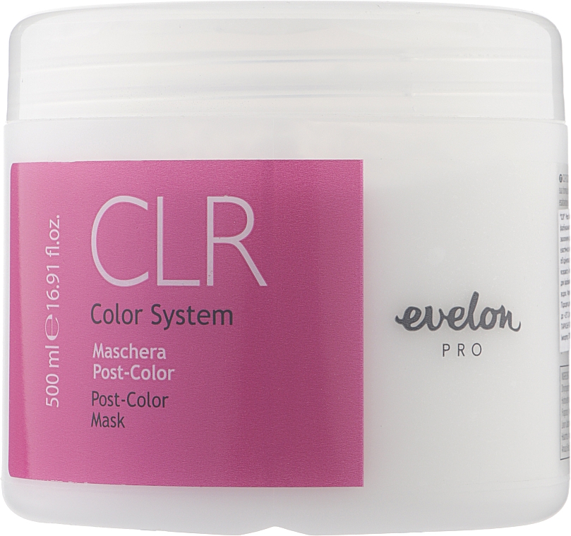 Maska do włosów farbowanych - Parisienne Evelon Pro Color System Post Color Mask — Zdjęcie N1