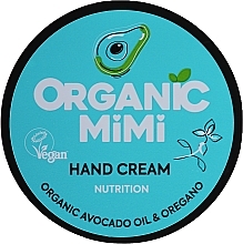 Kup Odżywczy krem do rąk z awokado i oregano - Organic Mimi Organic Avocado Oil & Oregano Nutrition Hand Cream 