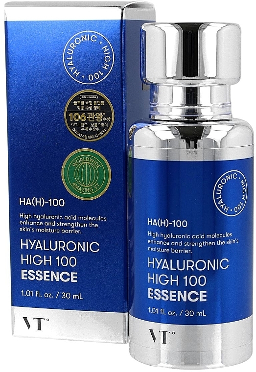 Esencja nawilżająca do twarzy - VT Cosmetics Hyaluronic High 100 Essence  — Zdjęcie N2