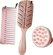 Zestaw akcesoriów do włosów, różowy - Yeye — Zdjęcie N1
