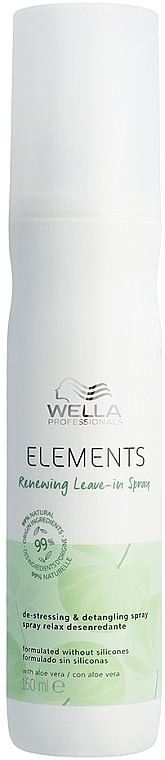 Regenerujący spray do włosów bez spłukiwania - Wella Professionals Elements Renewing Leave-In Spray — Zdjęcie N1