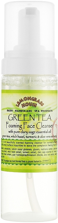 Pianka oczyszczająca Zielona herbata - Lemongrass House Green Tea Foaming Face Cleanser — Zdjęcie N2