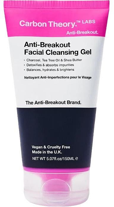 Żel do mycia twarzy - Carbon Theory Anti-Breakout Facial Cleansing Gel — Zdjęcie N1