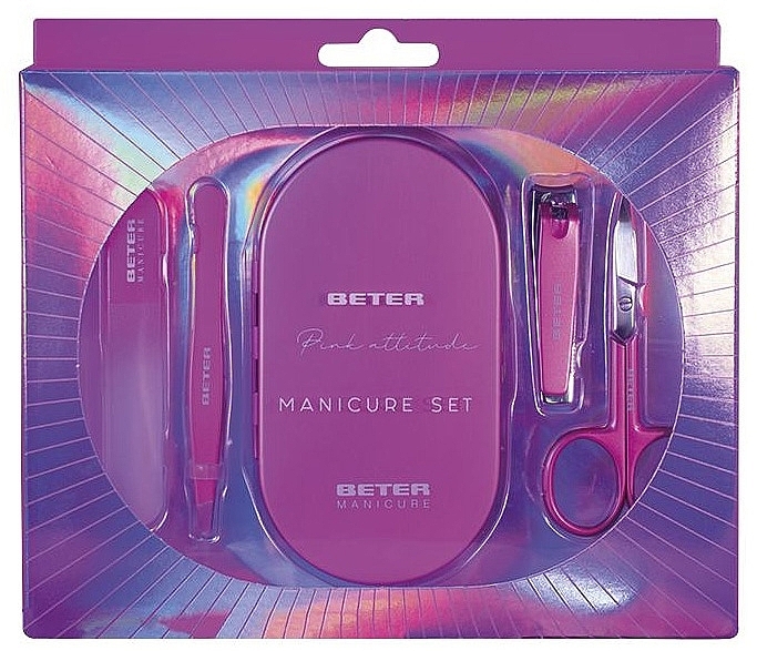 Zestaw do manicure - Beter Pink Attitude Collection Minicure Set — Zdjęcie N1