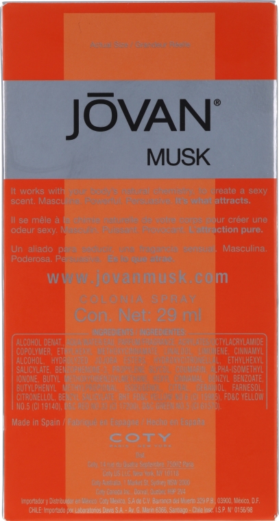 Jovan Musk For Men - Woda kolońska — Zdjęcie N2