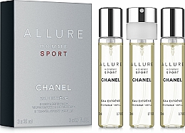 Kup Chanel Allure Homme Sport Eau Extreme - Woda perfumowana (purse spray + dwa wymienne wkłady) (edp/3x20ml)