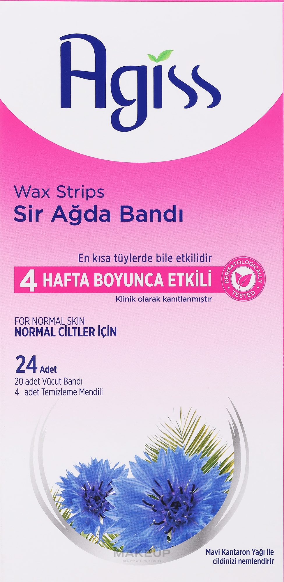 Paski do depilacji ciała o aromacie wiśni - Agiss Depilation Wax Strips — Zdjęcie 24 szt.