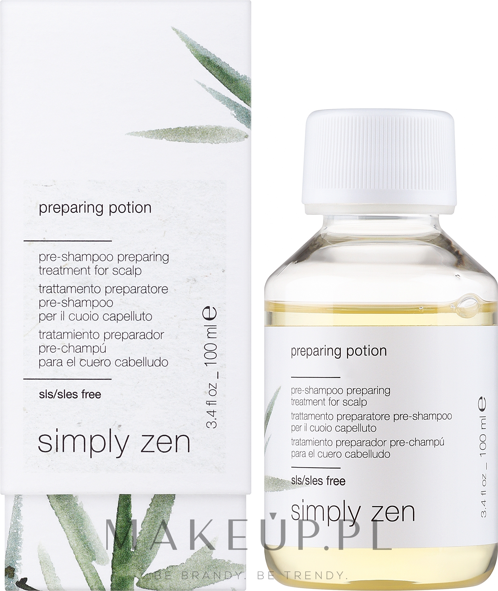 Odżywka do skalpu do użytku przed szamponem - Z. One Concept Simply Zen Preparing Potion — Zdjęcie 100 ml