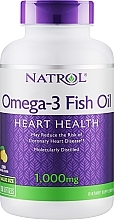 Olej rybny z kwasem Omega-3 w żelowych kapsułkach - Natrol Omega-3 Fish Oil — Zdjęcie N5