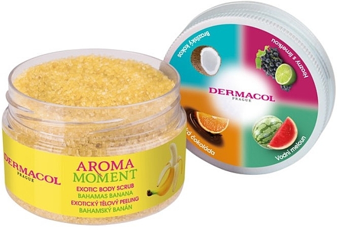 Peeling do ciała Banan - Dermacol Aroma Moment Exotic Body Scrub Bahamas Banana — Zdjęcie N3