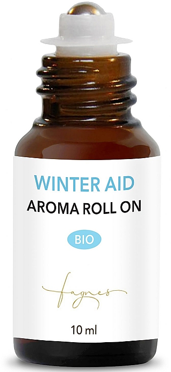 Mieszanka olejków eterycznych na przeziębienia, roll-on - Fagnes Aromatherapy Bio Winter Aid Aroma Roll On — Zdjęcie N2