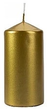 Kup Świeca cylindryczna 60x120 mm, złota metaliczna - Bispol
