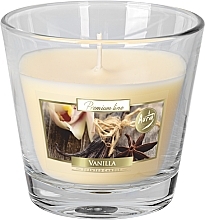 Kup Świeca aromatyczna premium w szkle Wanilia - Bispol Premium Line Scented Candle Vanilla