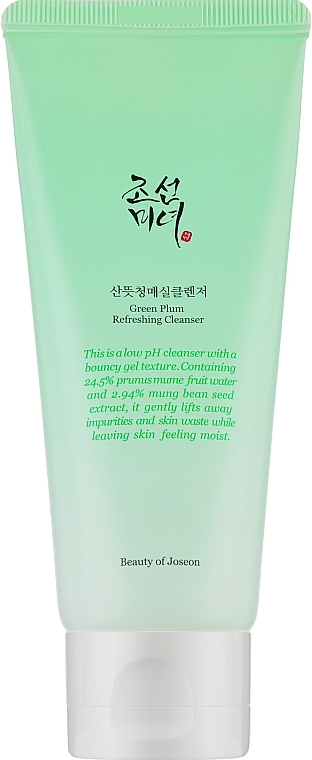 Żel do demakijażu Zielona śliwka - Beauty Of Joseon Green Plum Refreshing Cleanser