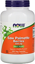 Ekstrakt z palmy sabałowej w żelowych kapsułkach - Now Foods Saw Palmetto Extract with Pumpkin Seed Oil — Zdjęcie N3