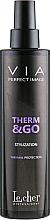 Lakier do włosów chroniący przed wysoką temperaturą - Lecher Professional Via Therm&Go Spray — Zdjęcie N1