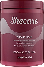 Rozświetlająco-naprawcza maska do zniszczonych włosów - Inebrya She Care Repair Mask — Zdjęcie N3