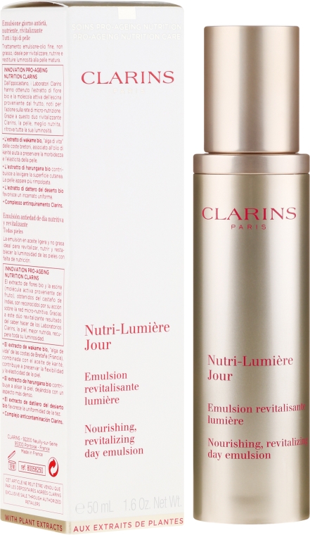 Emulsja do twarzy - Clarins Nutri-Lumière Jour Nourishing Rejuvenating Day Emulsion — Zdjęcie N1