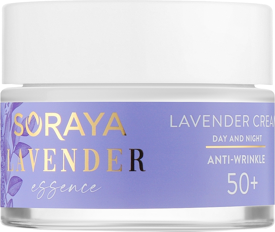 Lawendowy krem przeciwzmarszczkowy do twarzy na dzień i na noc 50+ - Soraya Lavender Essence — Zdjęcie N1