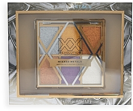 Paleta do makijażu - XX Revolution Mixxed Metals Water Liner Palette — Zdjęcie N4