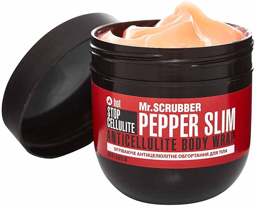 Rozgrzewający antycellulitowy okład na ciało	 - Mr.Scrubber Hot Stop Cellulite Pepper Slim Anticellulite Body Wrap