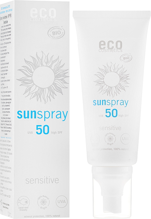 Spray do opalania - Eco Cosmetics Sun Spray Spf 50 Sensitive — Zdjęcie N1