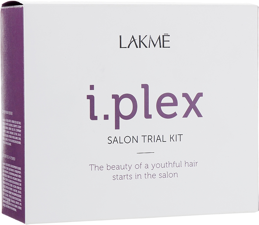 Próbny zestaw salonowy do odbudowy włosów - Lakme I.Plex Salon Trial Kit (treatment/3x100ml)