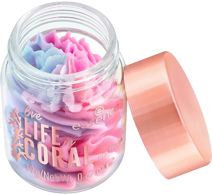 Odżywcza maseczka do ust - Essence Live Life In Coral Coralicious Vibes! Lip Mask — Zdjęcie N2