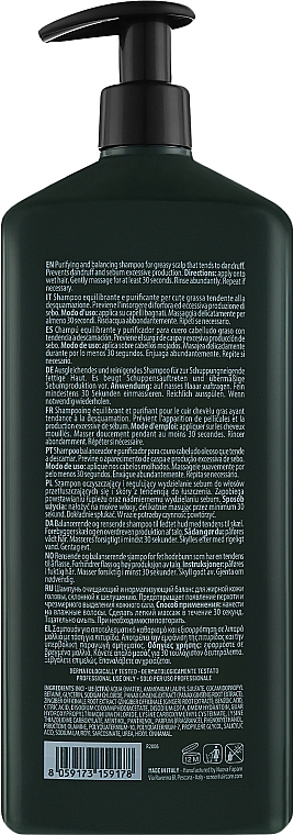 Szampon równoważący dla mężczyzn przeciw łupieżowi i łojotokowi - Screen For Man Balancing Shampoo — Zdjęcie N4