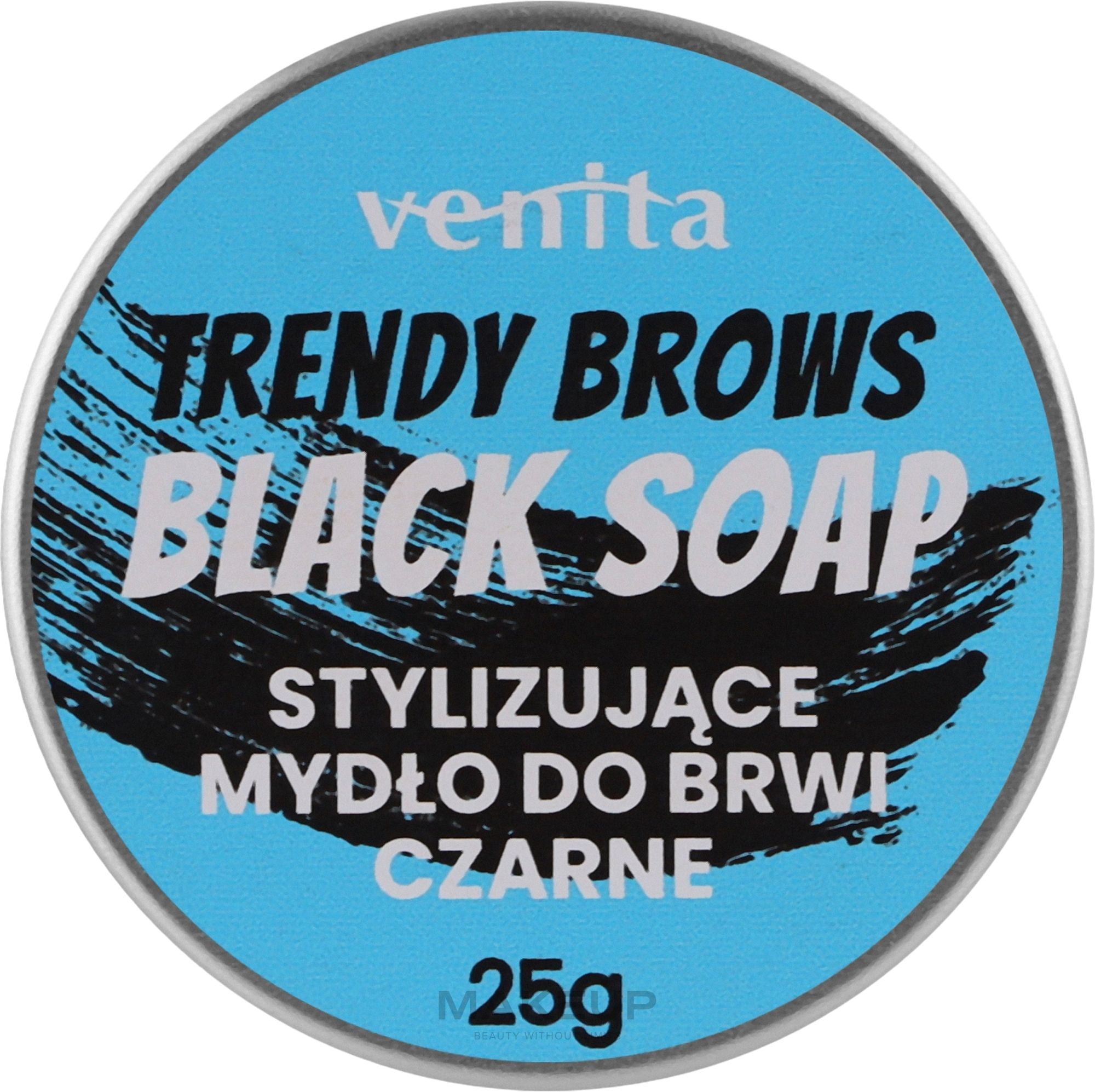 Mydło do stylizacji brwi - Venita Trendy Brows Soap — Zdjęcie Black