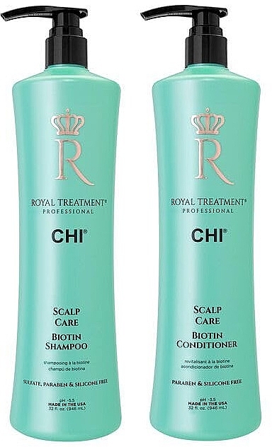 Zestaw - CHI Royal Treatment Scalp Care Essentials Duo (shm/946ml + cond/946ml) — Zdjęcie N1