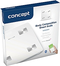 Waga łazienkowa VO4000, biała - Concept Body Composition Smart Scale — Zdjęcie N4