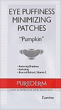 Płatki na okolice oczu Dynia - Purederm Eye Puffiness Minimizing Patches Pumpkin — Zdjęcie N2