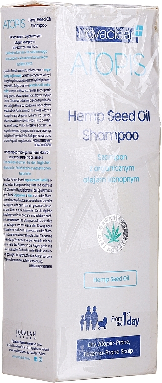 PRZECENA! Szampon z organicznym olejem z konopi - Novaclear Atopis Hemp Seed Oil Shampoo * — Zdjęcie N3