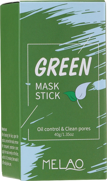 Regulująca maska w sztyfcie do cery tłustej - Melao Green Tea Purifying Clay Stick Mask — Zdjęcie N1