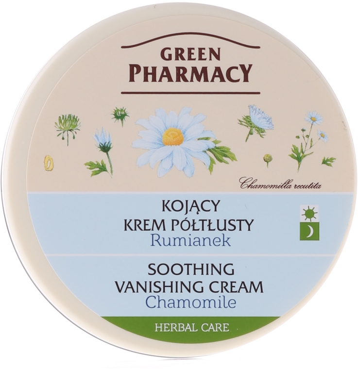 Kojący krem półtłusty Rumianek - Green Pharmacy Soothing Vanishing Cream — Zdjęcie N1