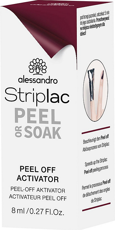Zmywacz do lakieru hybrydowego - Alessandro International Striplac Peel Or Soak Peel Off Activator — Zdjęcie N2