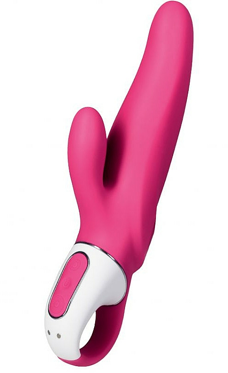 Wibrator dla kobiet ze stymulatorem łechtaczki, czerwony - Satisfyer Vibes Mr. Rabbit — Zdjęcie N1