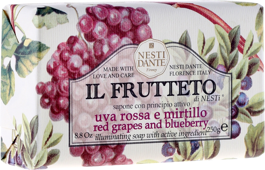 Mydło kosmetyczne Czerwone winogrona i jagody - Nesti Dante Il Frutteto