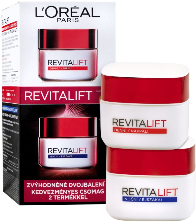 Zestaw - L'Oreal Paris Revitalift (f/cr/50ml + f/cr/50ml) — Zdjęcie N1