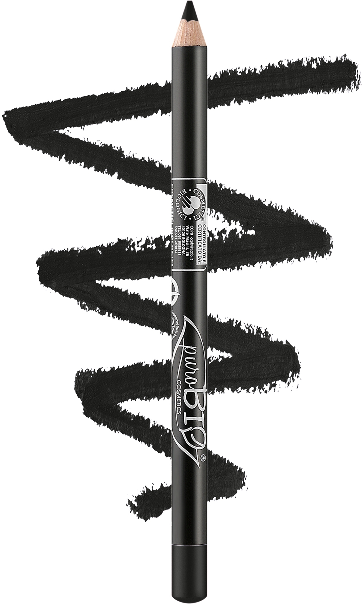 Kredka do oczu - PuroBio Cosmetics Organic Eyeliner Pencil — Zdjęcie 01 - Black