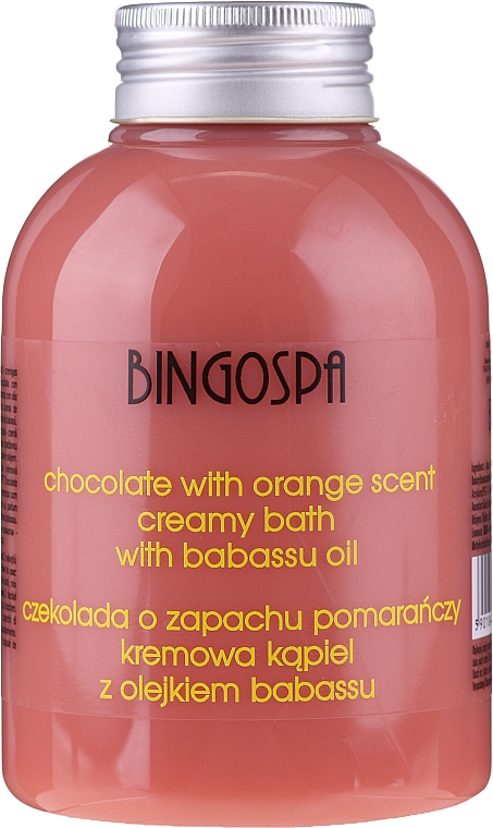 Kremowa kąpiel Czekolada z pomarańczą i olejem babassu - BingoSpa Creamy Chocolate Bath With Orange Oil — Zdjęcie N1