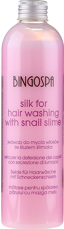 Zestaw podarunkowy - BingoSpa Spa Cosmetics With Silk Set (show/milk/300ml + h/shm/300ml + bath/elixir/500ml) — Zdjęcie N2