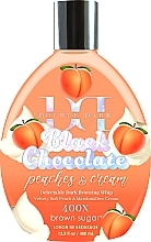 Kup Balsam do solarium zapewniający piękną opaleniznę na rozkosznie delikatnej skórze - Tan Incorporated Peach & Cream 400x Black Chocolate