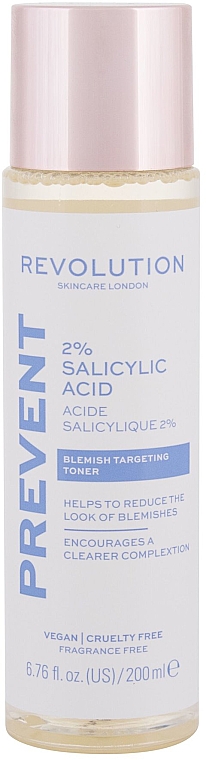 Tonik do ciała z kwasem salicylowym - Makeup Revolution Salicylic Acid Toner 2% — Zdjęcie N1