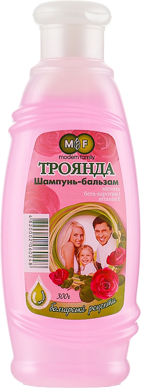 Różany szampon-balsam - Pirana Modern Family
