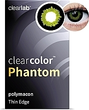 Kolorowe soczewki kontaktowe Black Wolf, 2 sztuki - Clearlab ClearColor Phantom — Zdjęcie N2