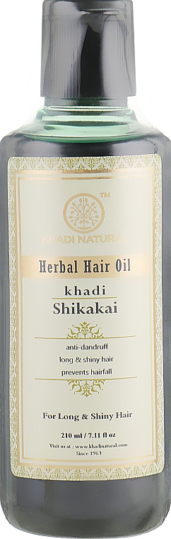 Naturalny olejek do włosów Shikakai - Khadi Natural Ayurvedic Shikakai Hair Oil — Zdjęcie N1