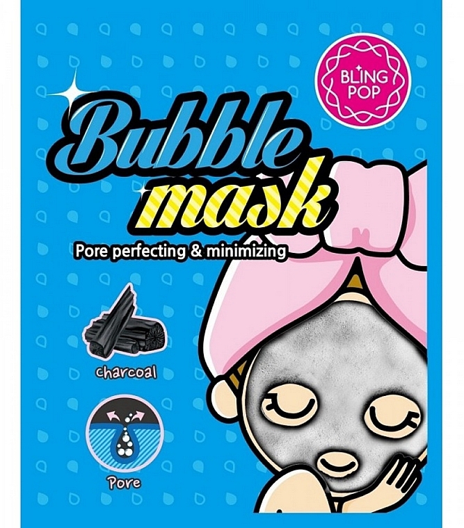 aska do twarzy - Bling Pop Charcoal Bubble Mask — Zdjęcie N1