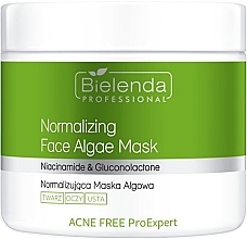 Normalizująca maska algowa - Bielenda Professional Acne Free Pro Expert Normalizing Face Algae Mask  — Zdjęcie N1